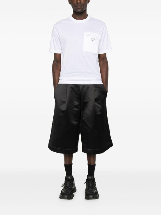 Re-Nylon Triangle-logo T-shirt UJN661 S 221 11CKF0009 PRADA 