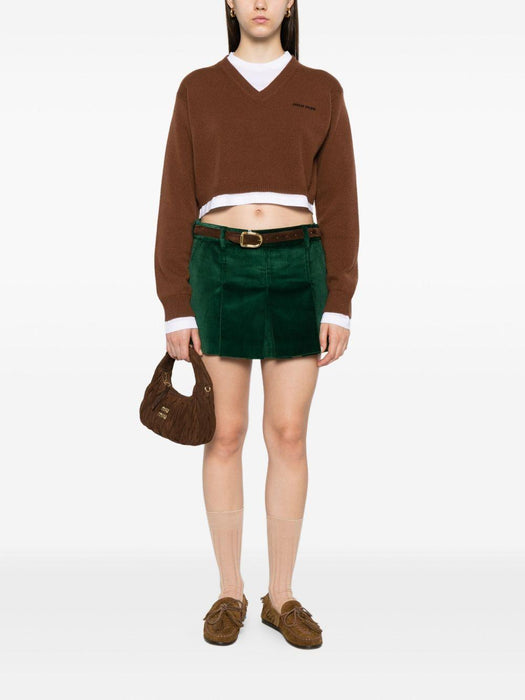 cropped sweater MMLB76 S OOO 174KF0046 MIU MIU 