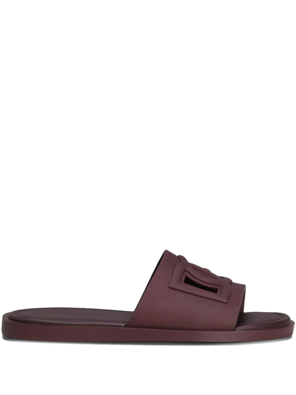 logo-embellished slide sandals CS2215 AN99480308 DOLCE & GABBANA 