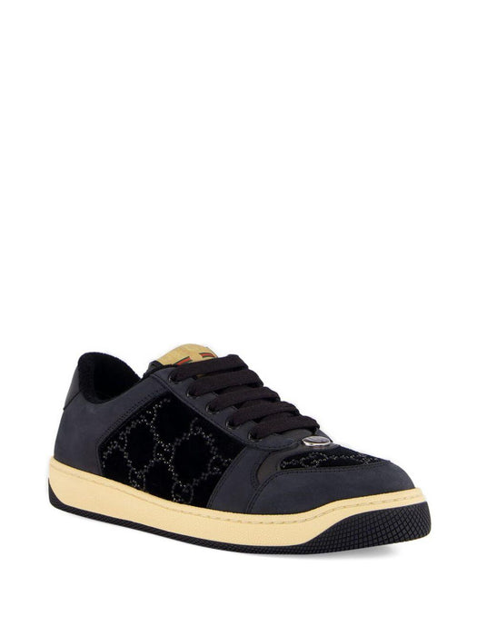 logo-detail quilted sneakers<BR/><BR/> 853276 FAFFM1078 GUCCI 