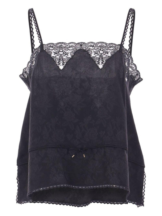 lace-detail v-neck top 25AHT22115 001 CHLOÉ 