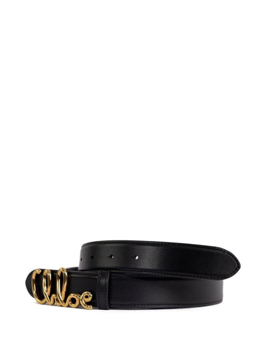 logo-buckle leather belt 26SBB15PR4 001 CHLOÉ 