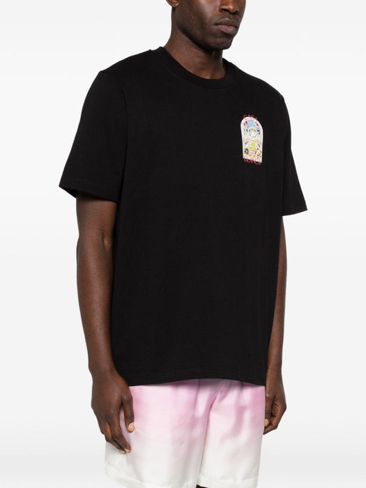 Tennis Landscape graphic-print T-shirt M-SS26-JTS-001-09 TENNIS LANDSCAPE CASABLANCA 