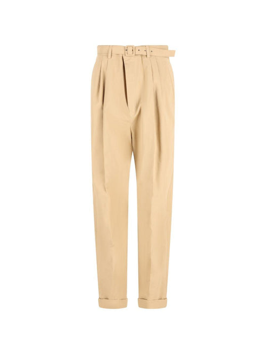 Belted pleated trousers 854428 Y1N292601 SAINT LAURENT 