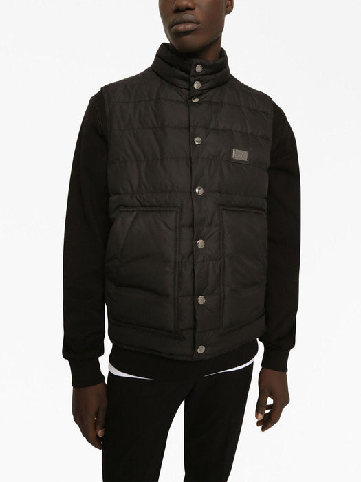 logo-plaque padded gilet G9AOJT GG781N0000 DOLCE & GABBANA 