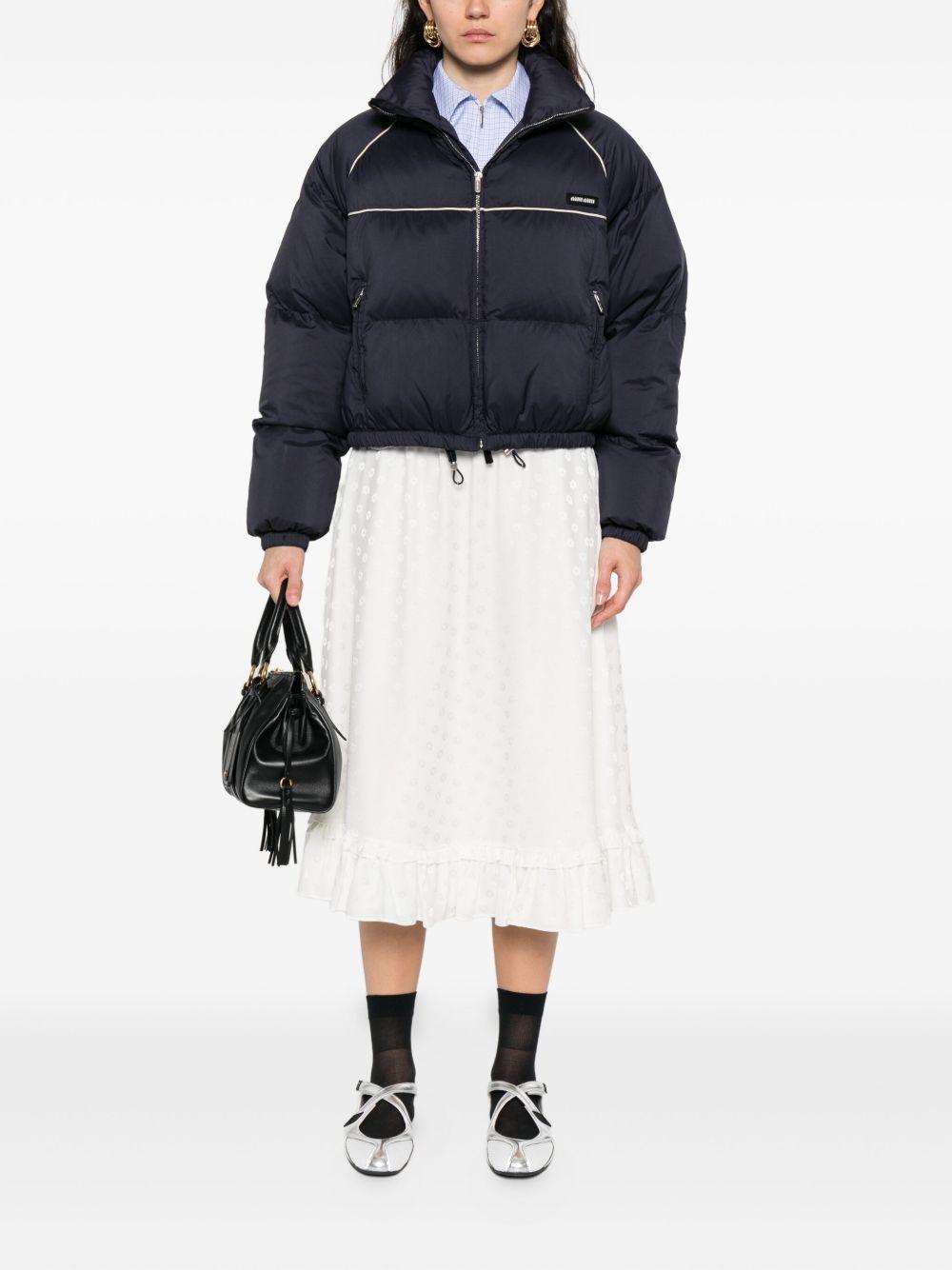 panelled cropped puffer jacket ML1309 S OOO 158AF0008 MIU MIU 