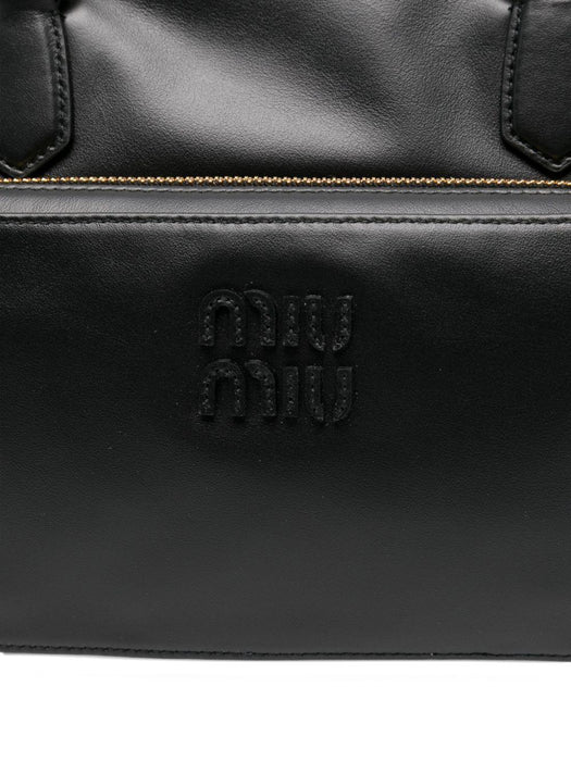 leather top-handle tote bag 5BB179 2ICYF0002 MIU MIU 