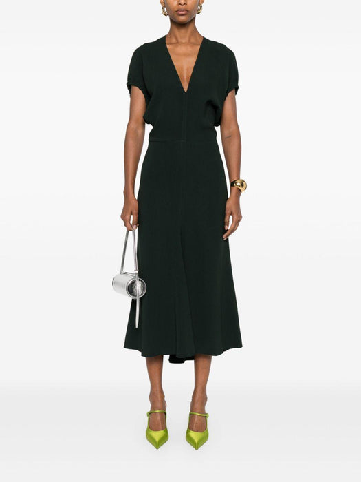 V-neck midi dress 1325WDR006381A 9453 VICTORIA BECKHAM 