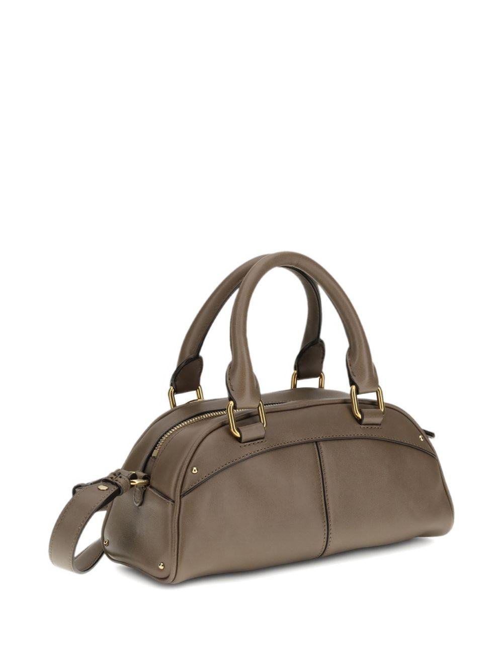 small Bowling leather tote bag 26SS956Q86 28H CHLOÉ 