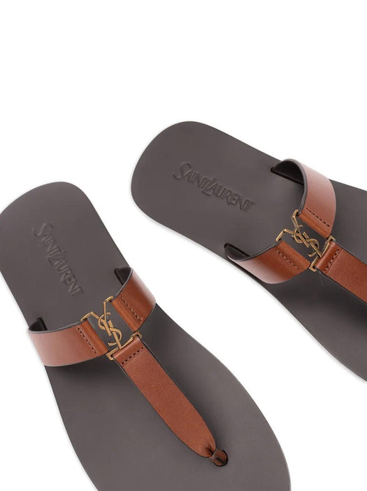 Babylone logo leather sandals 825294 DWETT6036 SAINT LAURENT 