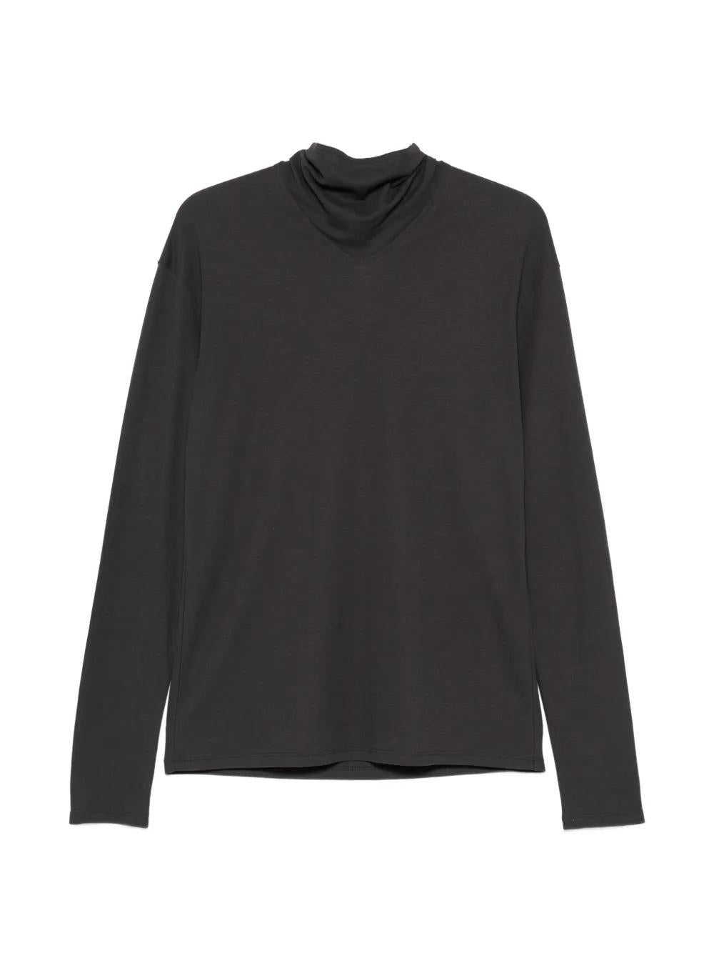 Tie-fastening T-shirt TS0049 LJ1025 BASALT GY006 LEMAIRE 