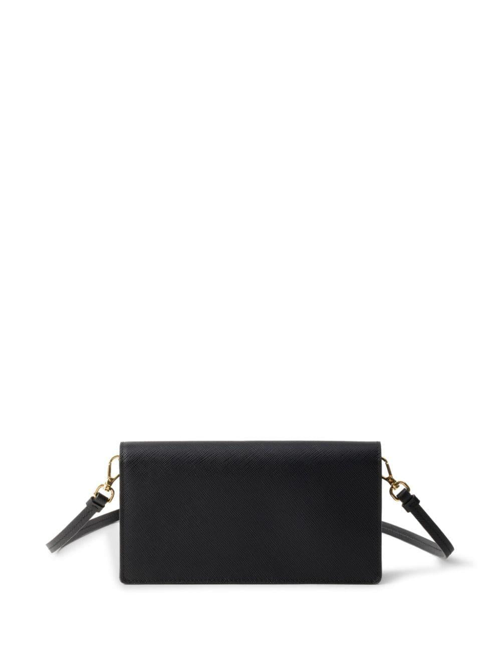 triangle-logo leather mini bag 1NF059 2DB3F0002 PRADA 