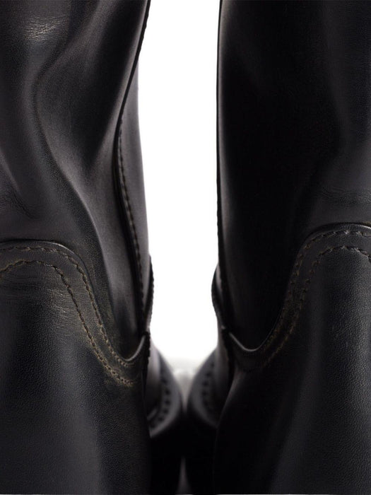 leather boots 5W971D F DD55 5ODF0002 MIU MIU 