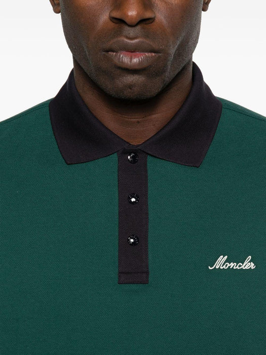 Logo-embroidered polo shirt L10918A00003 89A1686G MONCLER 