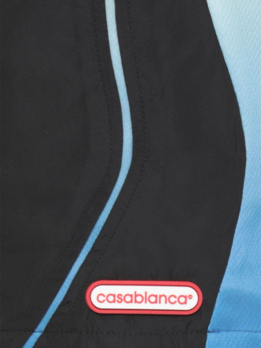 Gradient Football Shorts<BR/> M-AW25-TR-348-01 BLACK GRADIENT CASABLANCA 