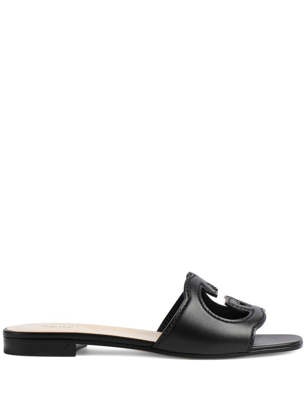 GG cut-out flat sandals 694451 US0001000 GUCCI 
