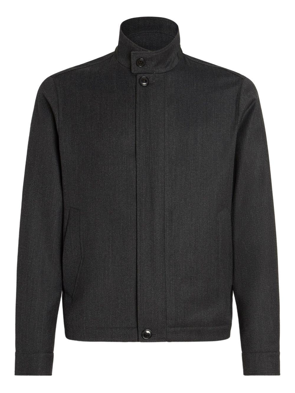 high-neck wool jacket UGT26A2 G154K98 ZEGNA 