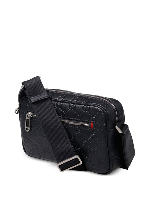 embossed messenger bag<BR/><BR/> 850242 AAFOM1053 GUCCI 