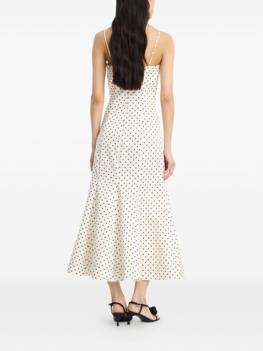 Polka dots midi dress 116524803  ROTATE 
