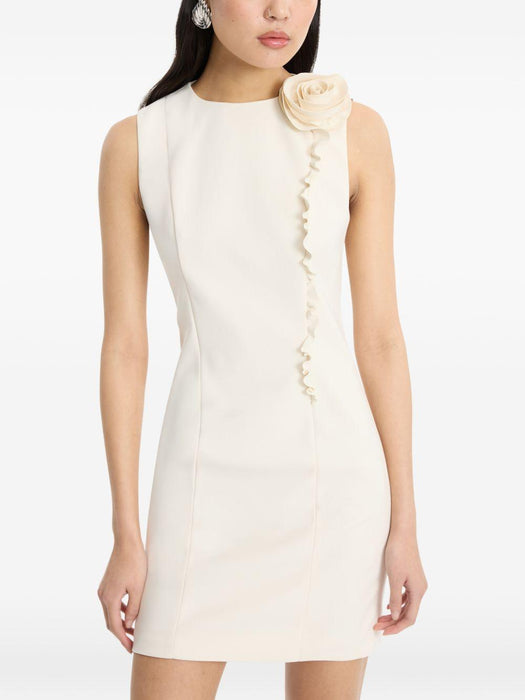 Crepe mini dress w/rose 116300857  ROTATE 
