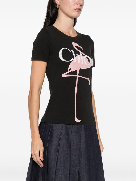 logo-print T-Shirt 26SJH08194 070 CHLOÉ 
