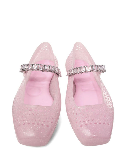 Jelly ballet flats THE JELLY NTX COTTON CANDY/SILVER MIX/COTTON JIMMY CHOO 