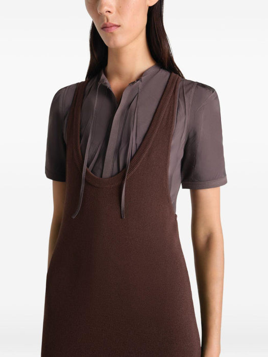 racerback tank top mini dress DR1153 LK1020BR523 LEMAIRE 