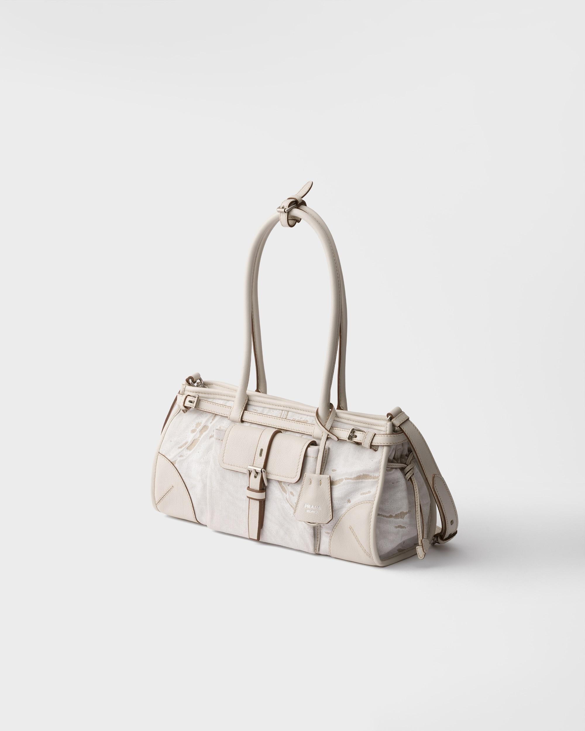 Bonnie medium printed linen handbag 1BA426 V OTM V OTM 2FPTF0009 PRADA 