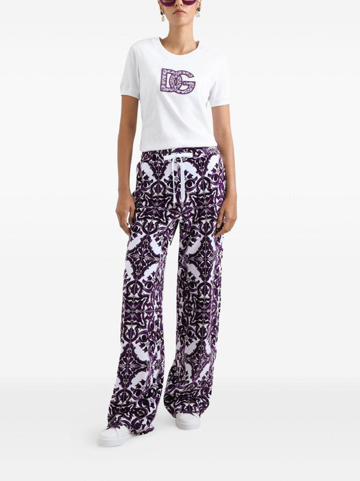 logo-appliqué cotton t-shirt F8N08Z GDC6UW0800 DOLCE & GABBANA 