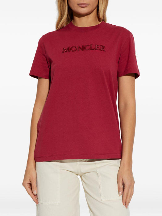Logo-embroidered T-shirt L10938C00021 89AUO438 MONCLER 