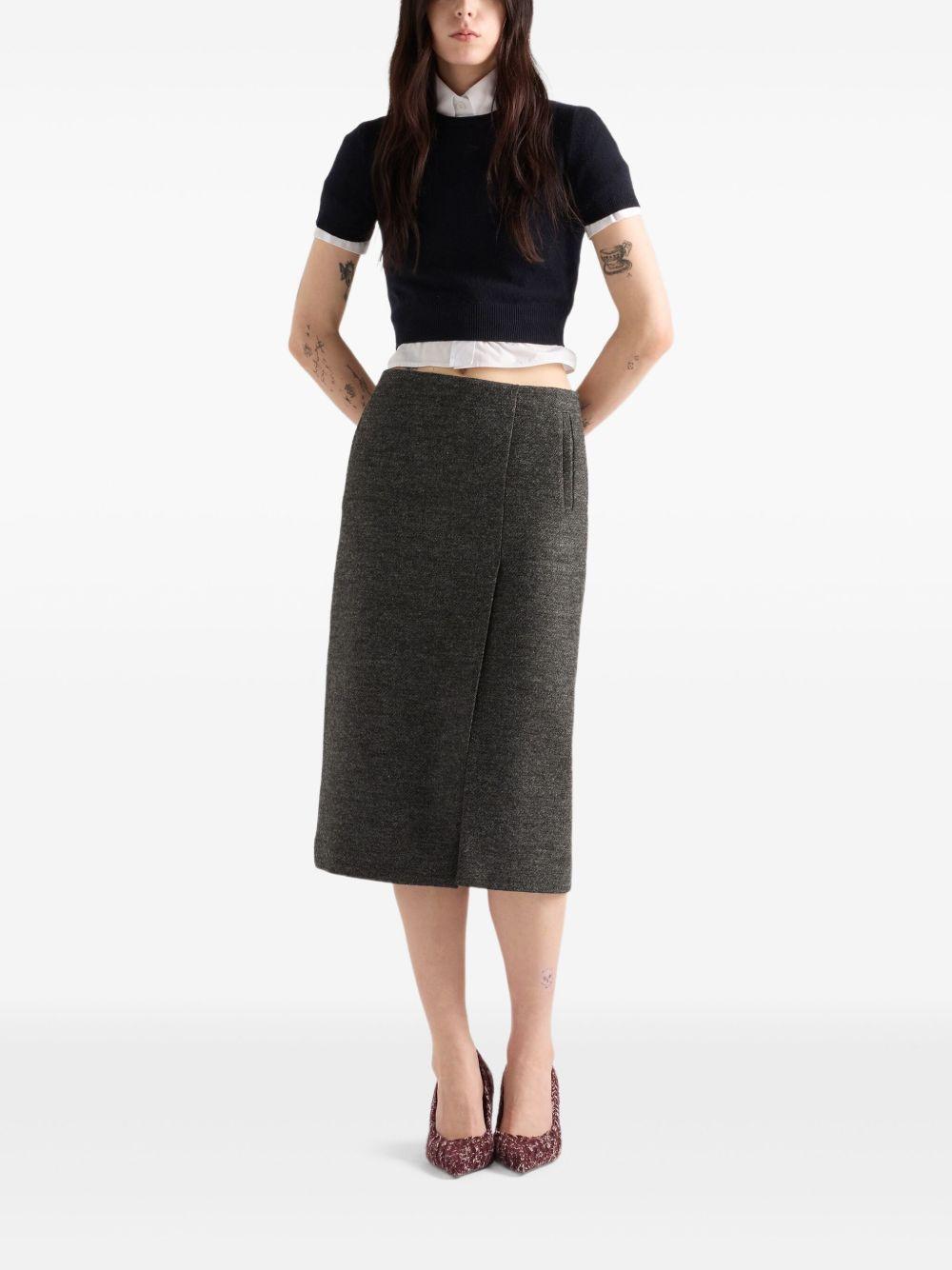 short-sleeve crew-neck sweater P24R2B S OOO 17KCF0008 PRADA 