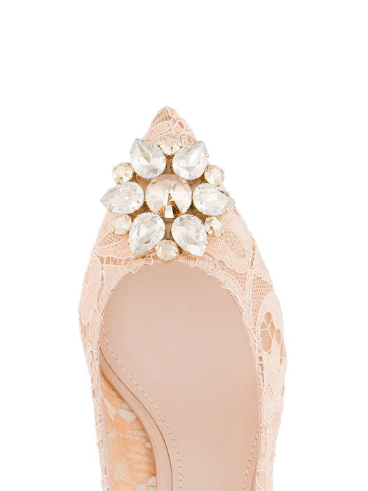 Rainbow Lace 60mm brooch-detail pumps<BR/><BR/> CD0066 AL19880240 DOLCE & GABBANA 
