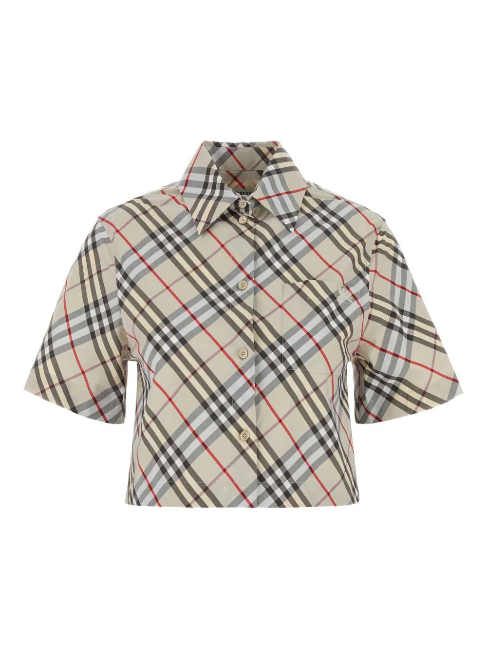 check-pattern short-sleeves shirt 8110951 C3130 BURBERRY 