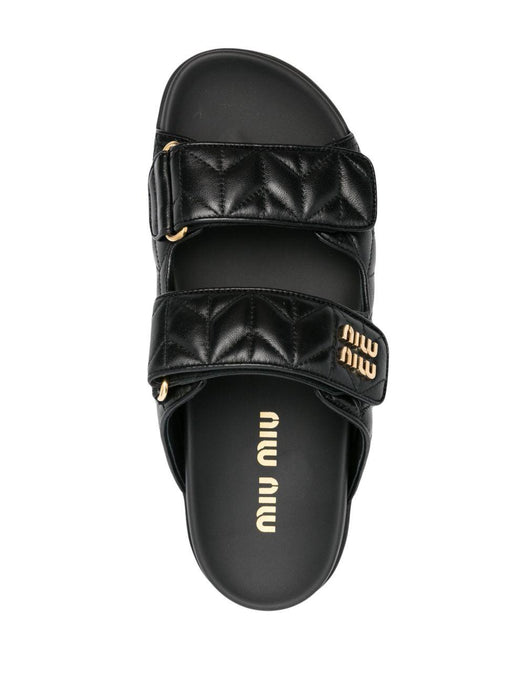 matelassé leather sandals 5XX640 F 010 88TF0002 MIU MIU 