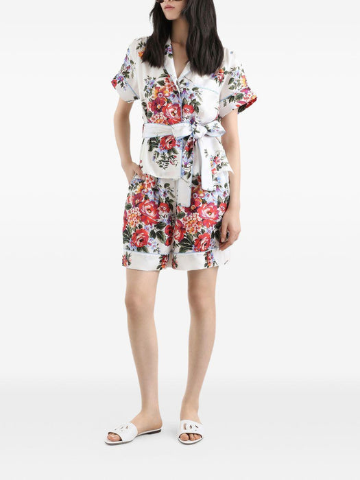 floral-print tie shorts FTC42T IS11IHA5ZO DOLCE & GABBANA 