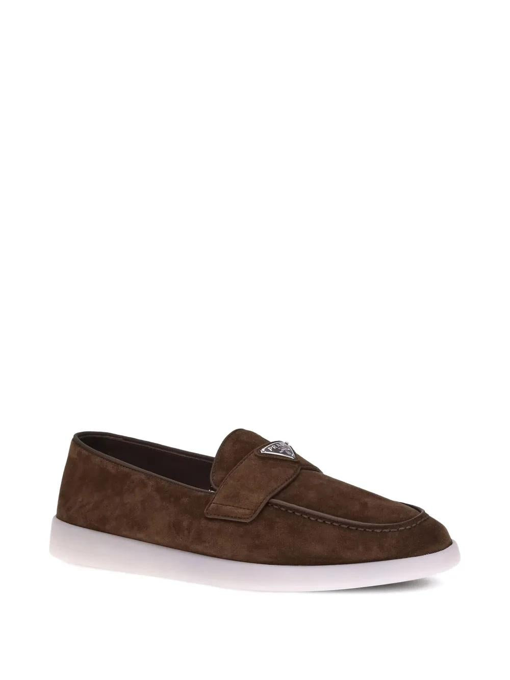 Suede loafers 2DG124 FG001 103F0324 PRADA 
