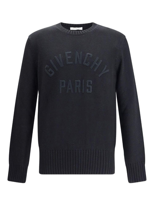 embossed-logo crew-neck sweater BM90W04YNM 001 GIVENCHY 
