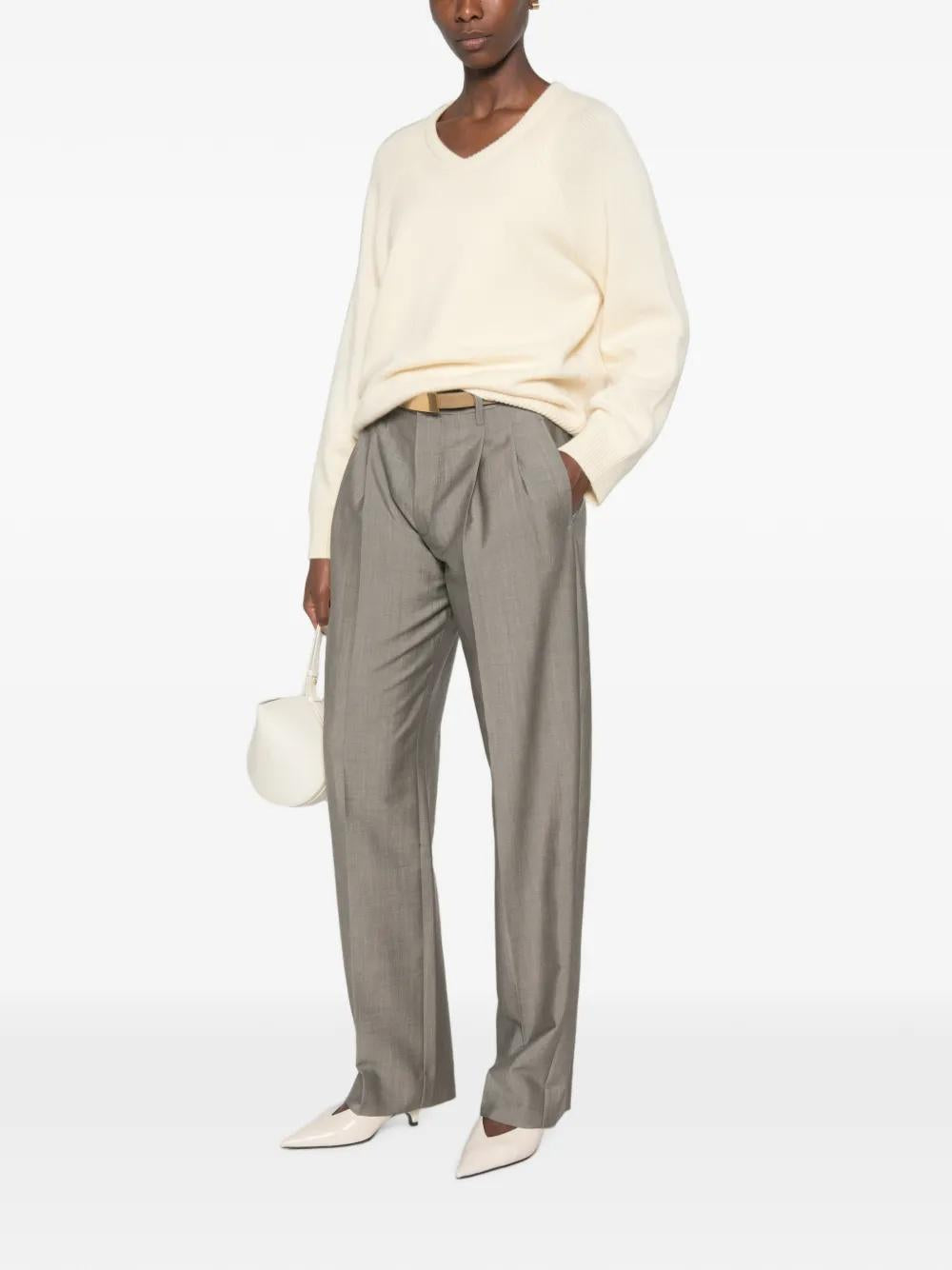 Pleated-design Trousers 1326WTR007348B 9889 VICTORIA BECKHAM 