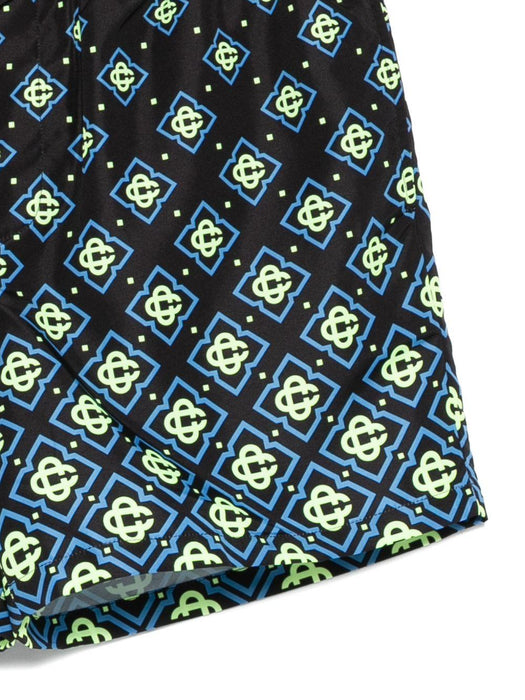 Degrade Monogram Swim Shorts M-SP26-TR-032-04 DEGRADE BLACK MONOGRAM CASABLANCA 