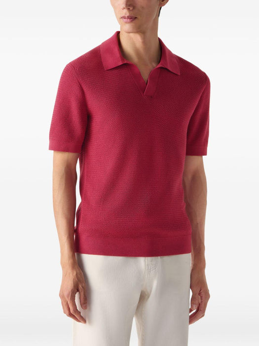 Textured polo shirt UHC26A3 C31R09 ZEGNA 
