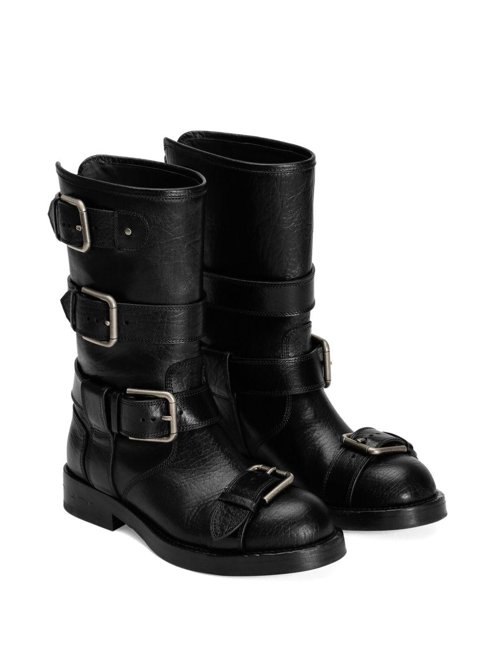 multiple-buckle leather boots CT1106 AW35280999 DOLCE & GABBANA 