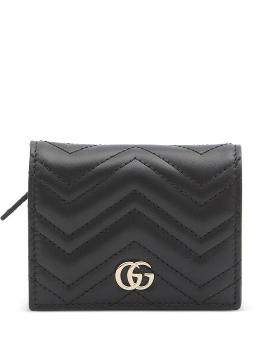 GG Marmont chevron leather walletblack 466492 AAET81000 GUCCI 