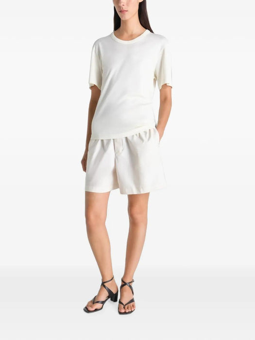 Cotton T-shirt TS0002 LJ1016LIGHT CREAM WH048 LEMAIRE 