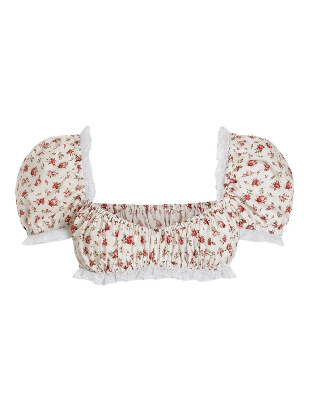 floral-print cropped top F7BG2T HS5UBHA5XJ DOLCE & GABBANA 