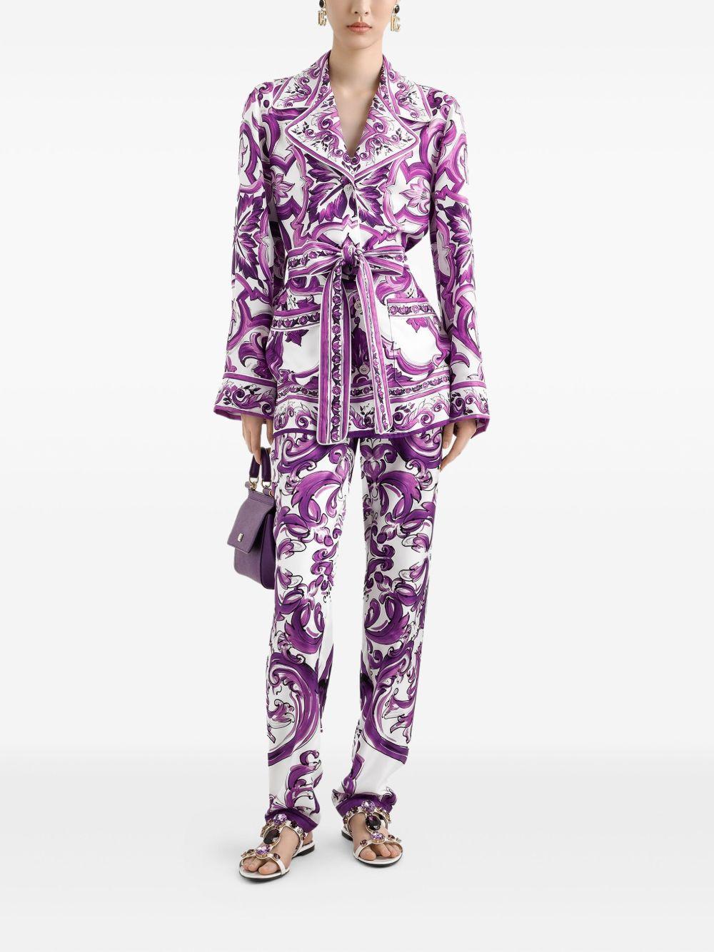 silk trousers FTC4TT HI1S6H15DQ DOLCE & GABBANA 