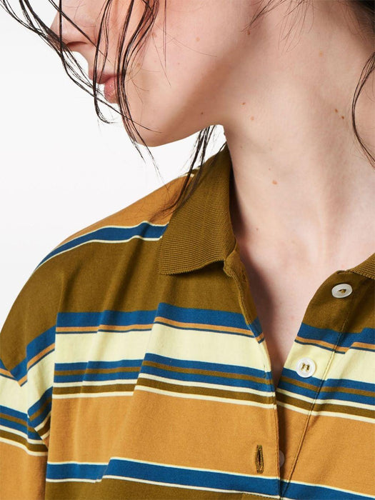 striped cotton polo shirt<BR/><BR/> MJL015 S-OOO 14RTF03SO MIU MIU 