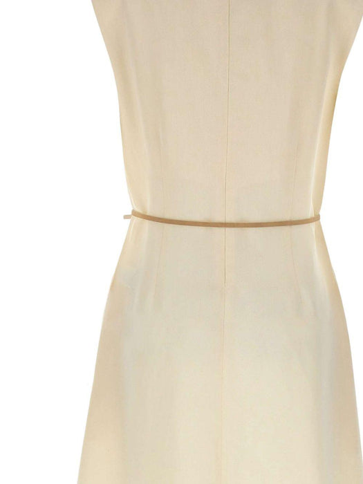 V-neck belted midi dress ABD276F620M148 0145 FABIANA FILIPPI 