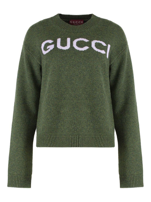 logo-intarsia sweater 770072 XKEBC3035 GUCCI 