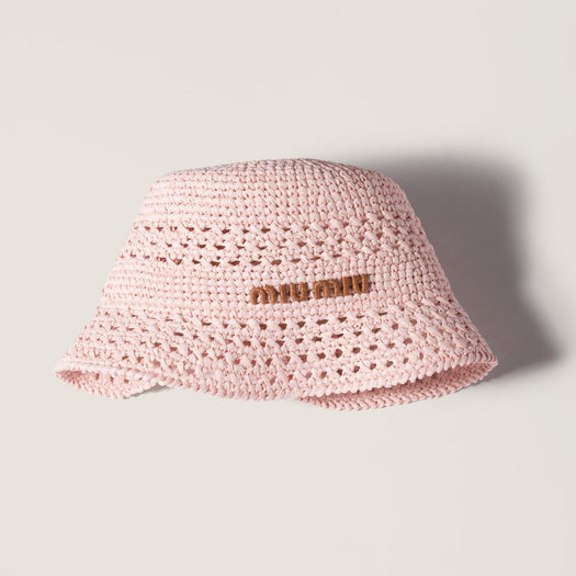 Woven bucket hat 5HC287 2DO1F05DJ MIU MIU 