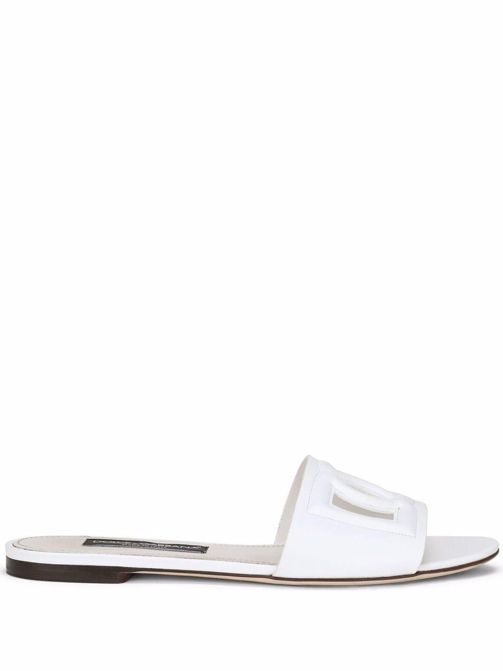 DG Logo leather sandals CQ0436 AY32980001 DOLCE & GABBANA 